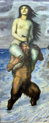Faun und Meerjungfrau